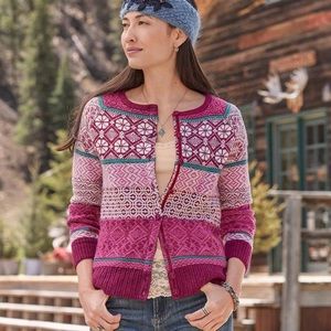 Sundance Isle of Beauty cardigan (blue) NWT